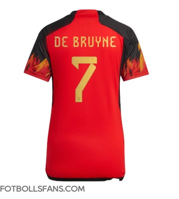 Belgien Kevin De Bruyne #7 Replika Hemmatröja Damer VM 2022 Kortärmad